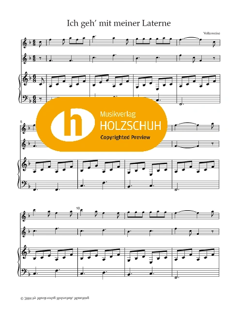 Ich geh mit meiner Laterne